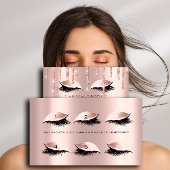 Loyalty Kaart 6 Beauty Salon Lashes Roos Gold Driv