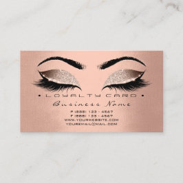 Loyalty Kaart 6 Beauty Salon Lashes Roos Hartroze
