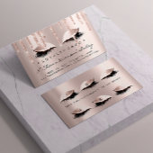 Loyalty Kaart 6 Beauty Salon Lashes Roos Roze schi