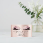 Loyalty Kaart 6 Beauty Salon Lashes Roos SPA Roze (Staand voorkant)