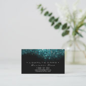 Loyalty Kaart 6 Beauty Salon Lashes Turquoise Blue (Staand voorkant)