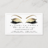 Loyalty Kaart 6 Beauty Salon Lashes White Gold Bla (Voorkant)