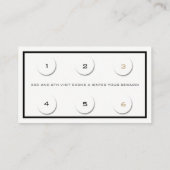 Loyalty Kaart 6 Beauty Salon Lashes White Gold Gla (Achterkant)