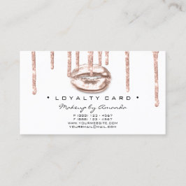Loyalty Kaart 6 Beauty Salon Makeup Artist Kiss
