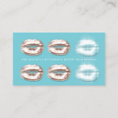 Loyalty Kaart 6 Beauty Salon Makeup Artist Kiss Bl (Achterkant)