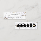 Loyalty Kaart 6 Black White Punch Makeup Marble Lu (Voorkant / Achterkant)