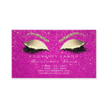 Loyalty Kaart 6 Lashes Gold Hot Pink Crown Confett