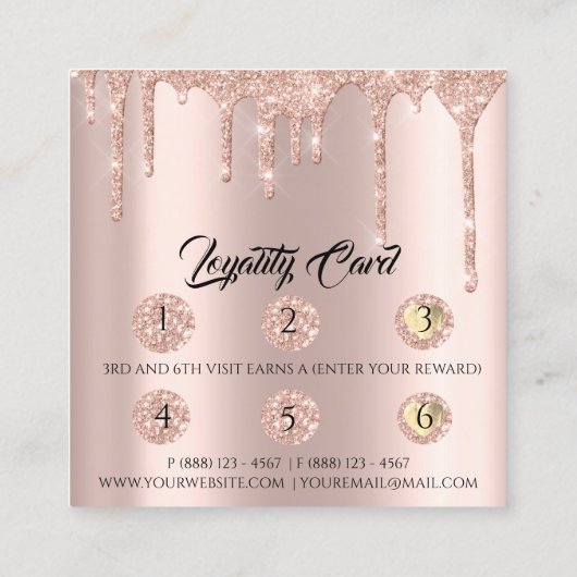 Loyalty Kaart 6 Punch Aftercare Body Sclupting Log (Achterkant)