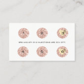 Loyalty Kaart 6 Punch Beauty Syringe Gold (Achterkant)