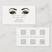 Loyalty Kaart 6 Punch Customer Beauty Salon Faux (Voorkant / Achterkant)