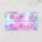 Loyalty Kaart 6 Punch Makeup Artist Heart Fuchsia (Achterkant)