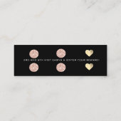 Loyalty Kaart 6 Punch Makeup Artist Heart Roos Bla (Achterkant)