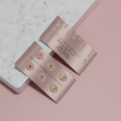 Loyalty Kaart 6 Punch Makeup Artist Heart Roos Gol