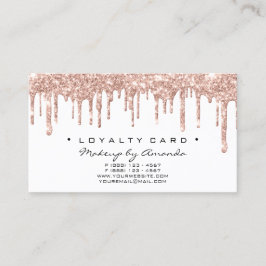 Loyalty Kaart 6 Punch Makeup Artist Heart Roos Spa