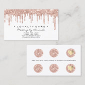 Loyalty Kaart 6 Punch Makeup Artist Heart Roos Spa (Voorkant / Achterkant)