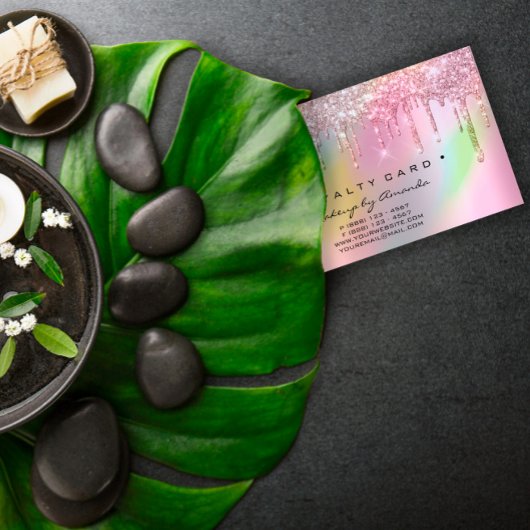 Loyalty Kaart 6 Punch Makeup Artist Holografen Roo