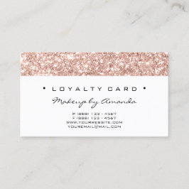 Loyalty Kaart 6 Punch Makeup Artist Pink Pink Whit