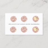 Loyalty Kaart 6 Punch Makeup Artist Pink Pink Whit (Achterkant)