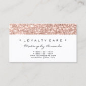 Loyalty Kaart 6 Punch Makeup Artist Pink Pink Whit (Voorkant)