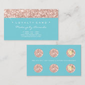 Loyalty Kaart 6 Punch Makeup Artist Spark Blue Roo (Voorkant / Achterkant)