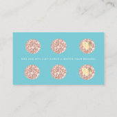 Loyalty Kaart 6 Punch Makeup Artist Spark Blue Roo (Achterkant)