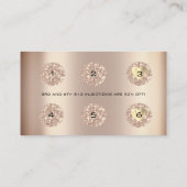 Loyalty Kaart 6 Punch Makeup Artist Spuit (Achterkant)