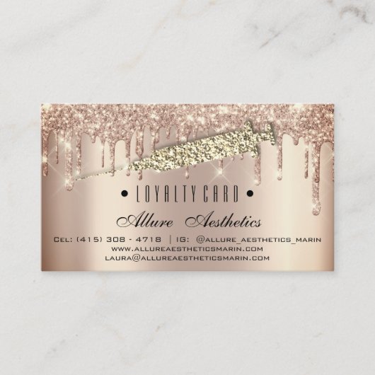 Loyalty Kaart 6 Punch Makeup Artist Spuit (Voorkant)