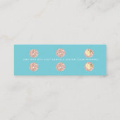 Loyalty Kaart 6 Punch Makeup Beauty Heart Roos Blu (Achterkant)