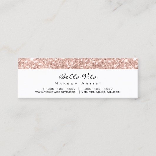 Loyalty Kaart 6 Punch Makeup Beauty Heart Roos Hea (Voorkant)