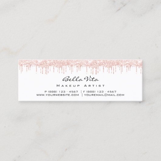 Loyalty Kaart 6 Punch Makeup Beauty Heart Roos Lux (Voorkant)