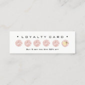 Loyalty Kaart 6 Punch Makeup Beauty Heart Roos Lux (Achterkant)