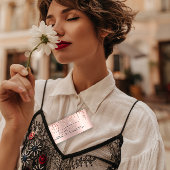 Loyalty Kaart 6 Punch Makeup Beauty Heart Roos Sma