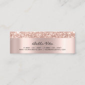 Loyalty Kaart 6 Punch Makeup Beauty Heart Roos Spa (Voorkant)