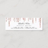 Loyalty Kaart 6 Punch Makeup Beauty Heart Roos Spa (Voorkant)