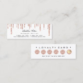 Loyalty Kaart 6 Punch Makeup Beauty Heart Roos Spa (Voorkant / Achterkant)