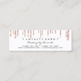 Loyalty Kaart 6 Punch Makeup Beauty Heart Roos Whi