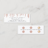 Loyalty Kaart 6 Punch Makeup Beauty Heart Roos Whi (Voorkant / Achterkant)