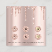 Loyalty Kaart 6 Punch Makeup Eyelash Foto Drives (Achterkant)