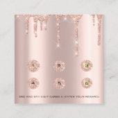 Loyalty Kaart 6 Punch Makeup Eyelash Roos (Achterkant)