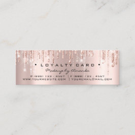 Loyalty Kaart 6 Punch Makeup Heart Roos Klein