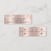 Loyalty Kaart 6 Punch Makeup Heart Roos Klein (Voorkant / Achterkant)