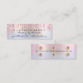 Loyalty Kaart 6 Punch Makeup HolografRoos Ombre (Voorkant / Achterkant)