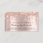 Loyalty Kaart 6 Punch Makeup Lashes Heart Roos Dri (Voorkant)