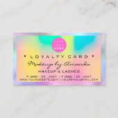 Loyalty Kaart 6 Punch Makeup Nail Holografen Logo (Voorkant)