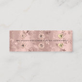 Loyalty Kaart 6 Punch Makeup Roos Floral Small Dri (Achterkant)