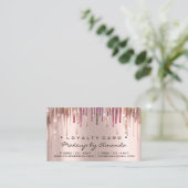 Loyalty Kaart 6 Punch Makeup Unicorn HolografRose (Staand voorkant)