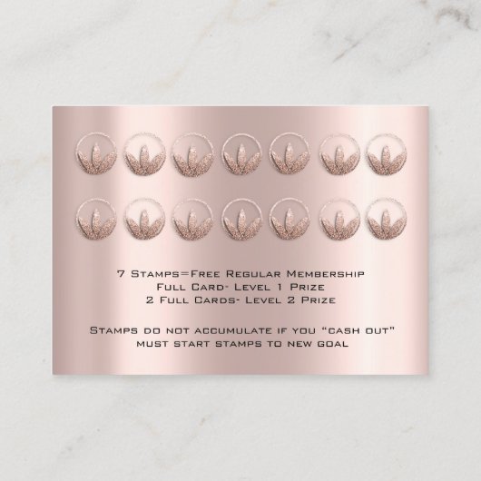 Loyalty Kaart 6 Punch Nutrition Health Herbs (Achterkant)