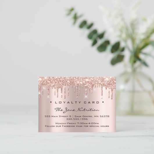 Loyalty Kaart 6 Punch Nutrition Health Herbs (Staand voorkant)