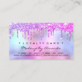 Loyalty Kaart 6 Punch Pink Makeup Artist Holograaf (Voorkant)