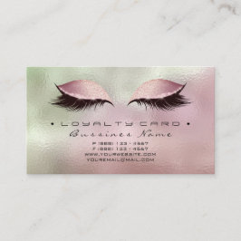 Loyalty Kaart Beauty Salon Makeup Blush Roos Green
